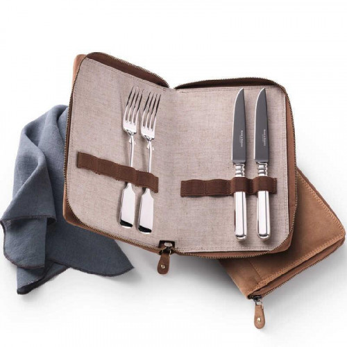 Robbe & Berking Alt-Spaten 925 Sterling Silber Grillszett Frozen Black 4 darabos